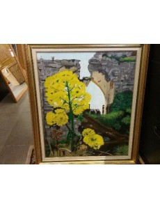 PEINTURE HUILE "RUINES"