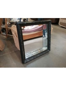 MIROIR CARRÉ NOIR