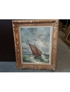 PEINTURE HUILE BATEAU 