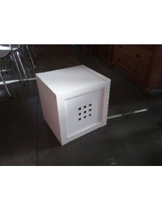 TABLE BASSE CUBE BLANC