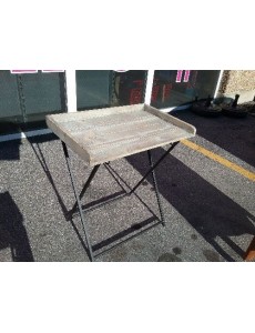 PLATEAU DESSERTE BOIS/MÉTAL