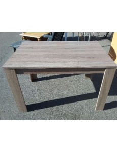 TABLE MODERNE GRISE 120X80CM