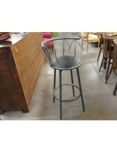 TABOURET HAUT MODERNE GRIS