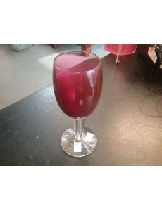 VASE CRISTAL ROUGE