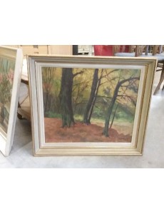 PEINTURE HUILE  "FORÊT"