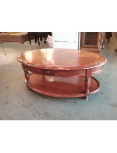 TABLE BASSE OVALE 1 TIROIR