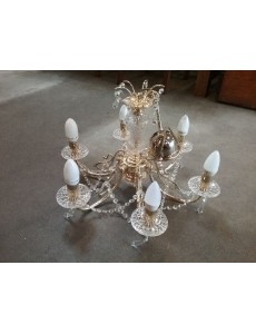 LUSTRE 6 BRANCHES "GOUTTES"