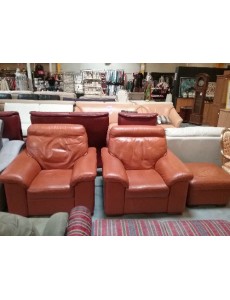 FAUTEUIL CLUB  CUIR COGNAC 