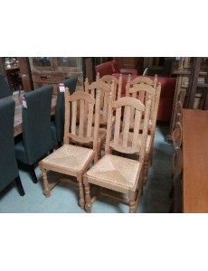 LOT DE 6 CHAISES ASSISES...