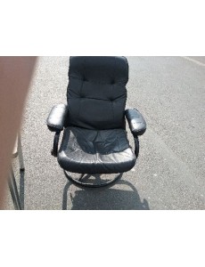 FAUTEUIL CUIR  NOIR