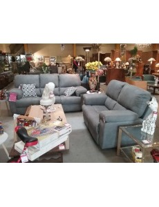 SALON 3+2 TISSU GRIS 