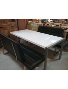 TABLE BLANCHE + 2 BAN