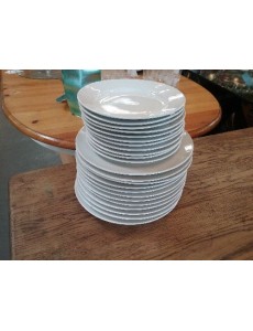 ASSIETTES BLANCHES  (LOT)