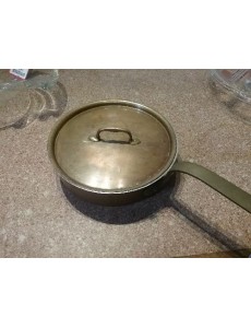 POELE + COUVERCLE CUIVRE 