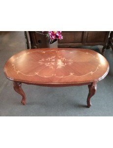 TABLE BASSE OBLONGUE MARQUETÉE