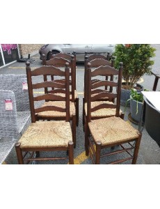 LOT DE 6 CHAISES CHENE