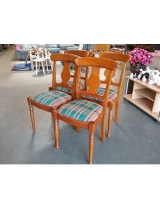 LOT DE 4 CHAISES MERISIER