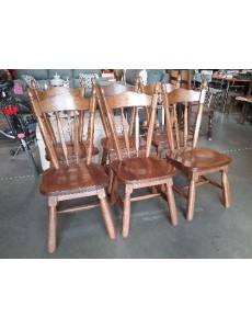 LOT DE 6 CHAISES CHENE