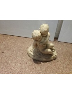 FIGURINE 2 ENFANTS  RÉSINE