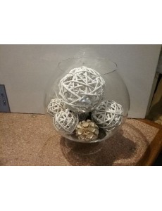 VASE VERRE BALLON + DECO
