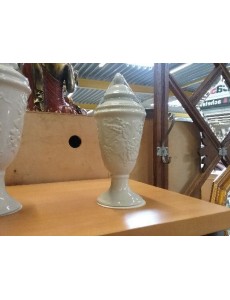 POTICHE PORCELAINE BLANCHE PM