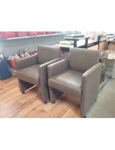FAUTEUIL SKAI TAUPE