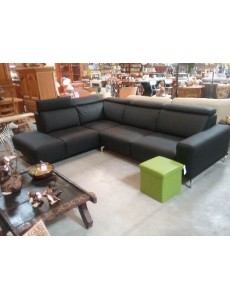 SALON D ANGLE SKAI NOIR Te...