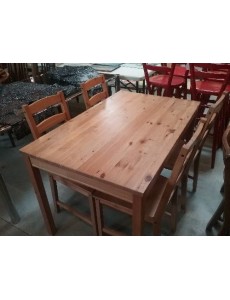 TABLE PIN + 4 CHAISES