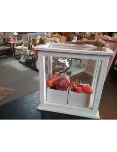 DÉCO LANTERNE BOIS BLANC