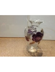 VASE VERRE DÉCO FLORALE