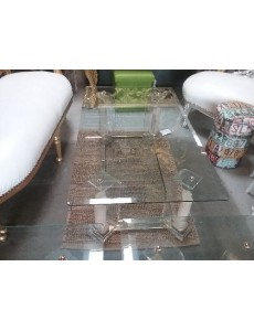 TABLE BASSE VITRÉE STYLE...