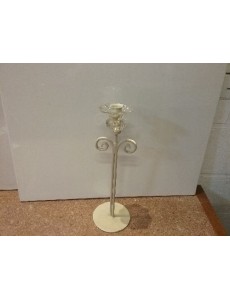 BOUGEOIR MÉTAL/VERRE