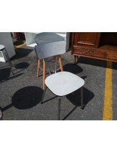 CHAISE FORMICA BLANCHE