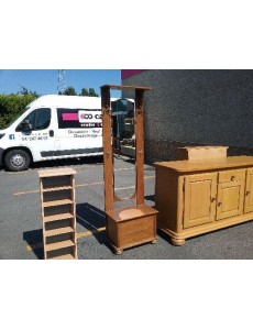 PORTE MANTEAUX COFFRE RUSTIQUE