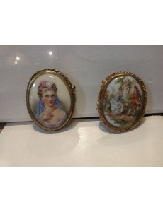 BROCHE OVALE  LIMOGES