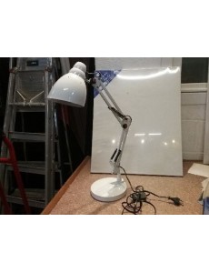 LAMPE DE BUREAU MÉTAL BLANC