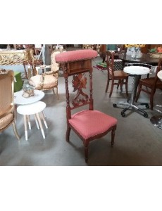 PRIE DIEU TISSU BRIQUE