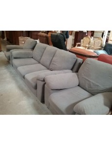 CANAPE GRIS 3 PLACES