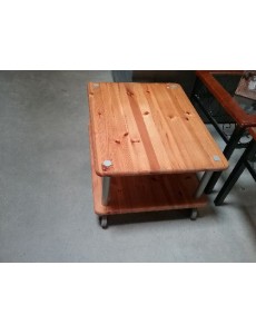 TABLE BASSE ROULETTES