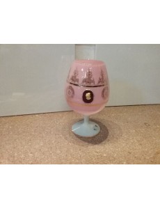 VASE ROSE OPALINE