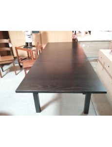 TABLE NOIRE 140 + ALLONGES...