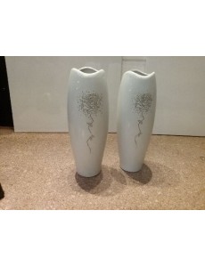 VASE BLANC STRASS