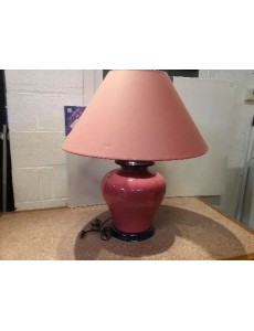 LAMPE À POSER COULEUR BRIQUE 