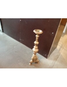 BOUGEOIR LAITON  H 61 CM