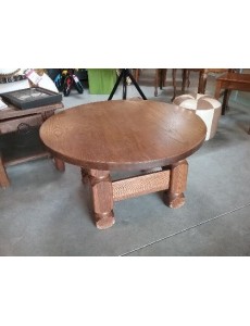 TABLE BASSE RONDE RUSTIQUE 