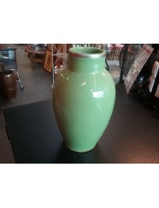 VASE VERT  H 35 CM