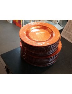 LOT D ASSIETTES FUMEES