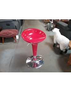 TABOURET MODERNE ROUGE...
