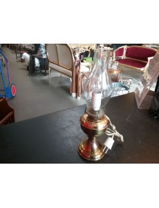 LAMPE QUINQUET DORÉE