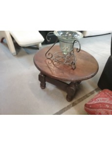 TABLE BASSE RONDE RUSTIQUE
